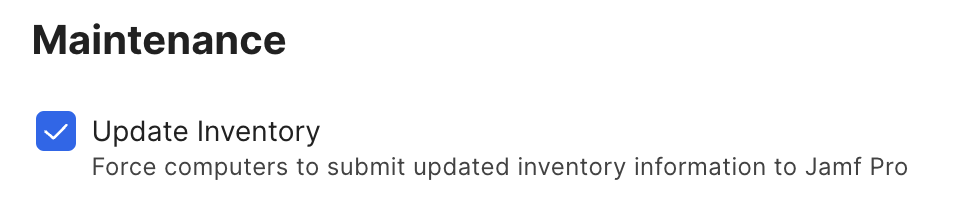 Update Inventory